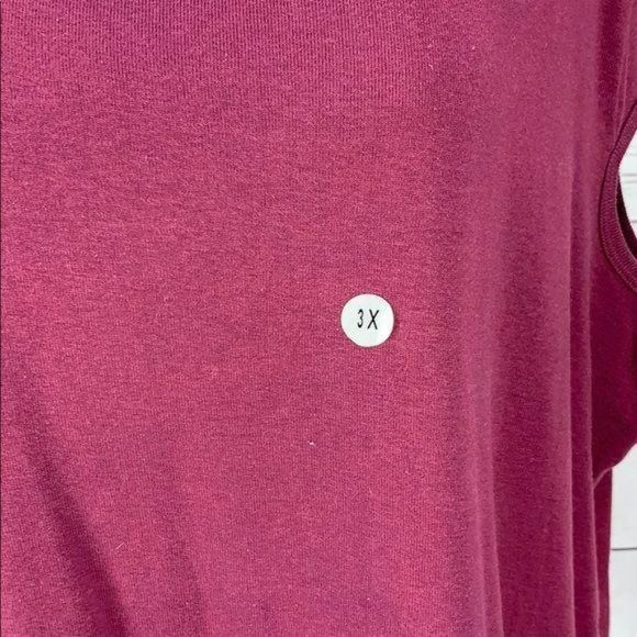 Crossroads Woman 3X Plum Colored cap sleeve Shirt - Picture 5 of 10